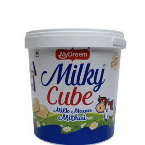 Product Name - Milky Cube (Milk Mawa Mithai), Master - 16, PCS - 250, Packaging - Bucket